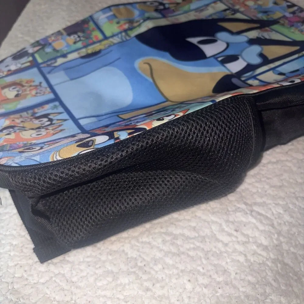 Bluey Kids Backpack 16” Bluey & Family Comic Panel Printed School Book Bag NWOT